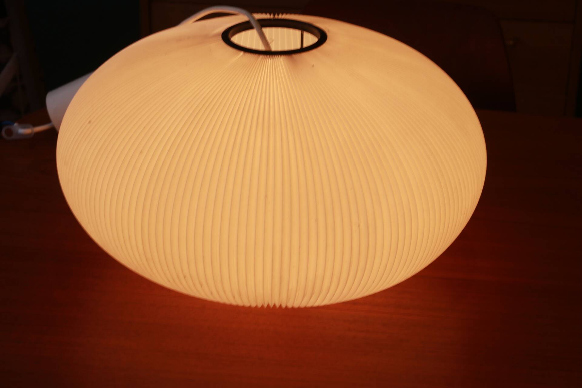 Pleated suspension in rhodoid –  rispal, france, 1950s