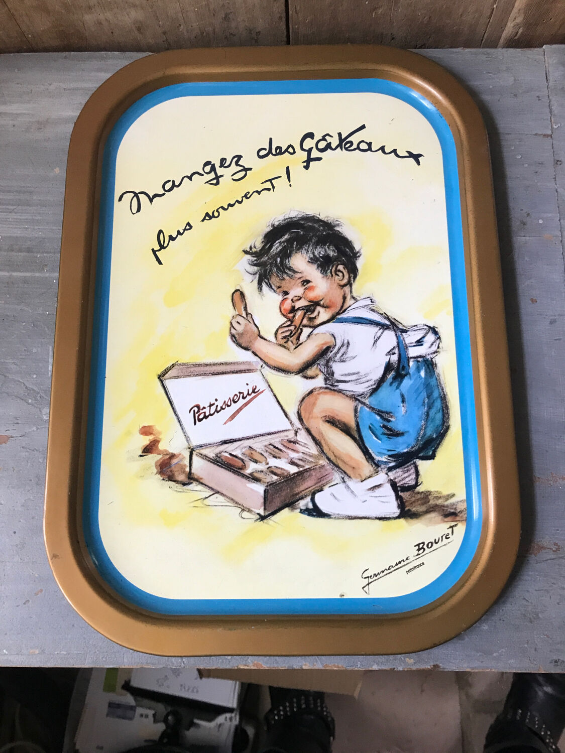 Plateau vintage Germaine Bouret