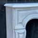 Louis XV style fireplace in Carrara marble around 1880
