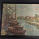 Illustration boats and river