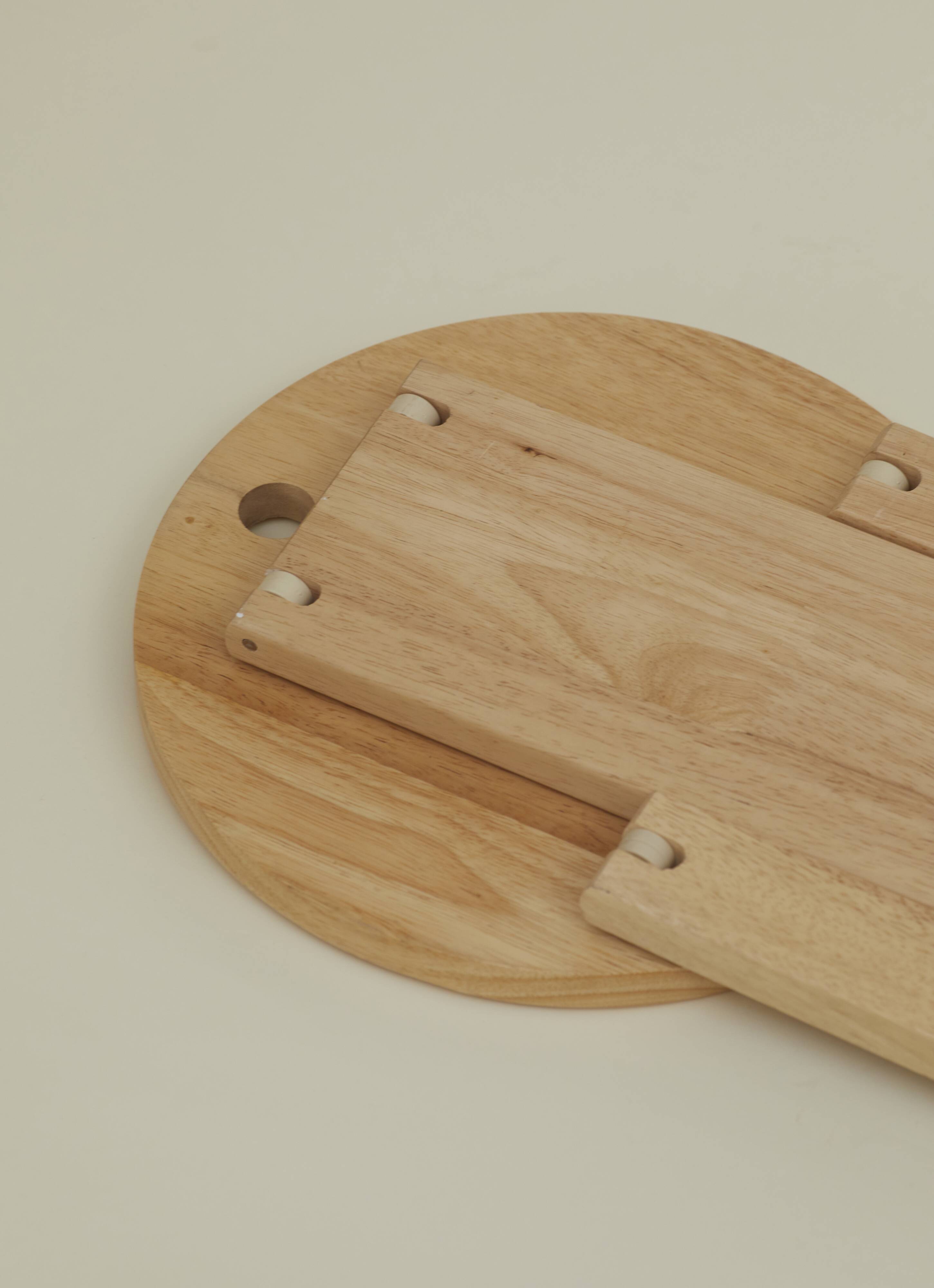 Folding wooden stool (beech) Suzy or TS / Roger Tallon - Adrian Reed vintage Circa 1980