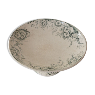 Compotier Boulenger green vegetable pattern