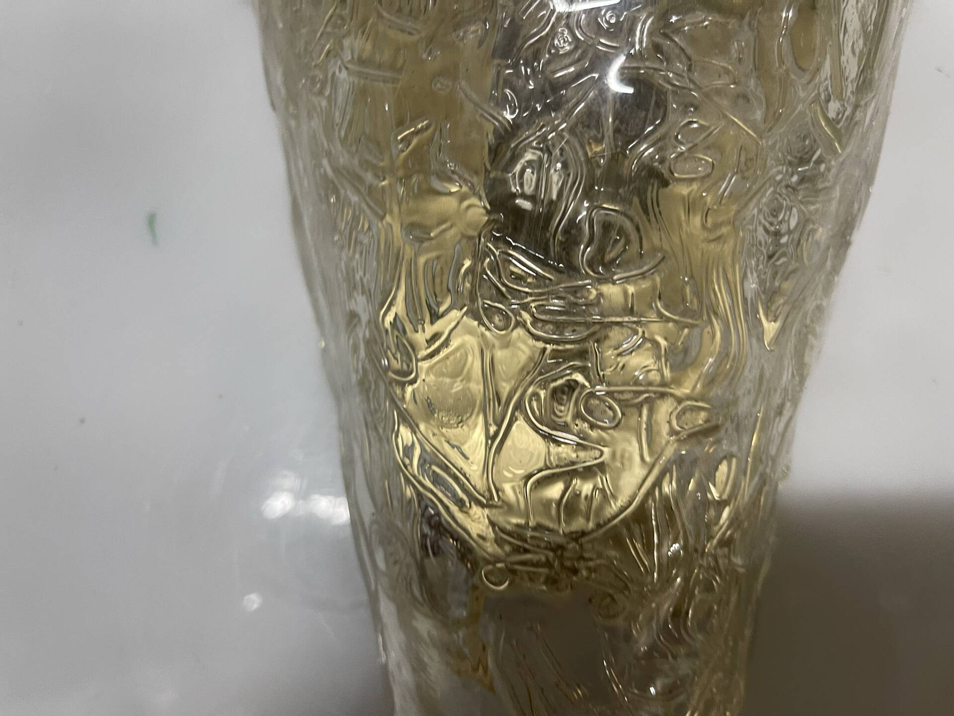 Large Single a Murano Glass Ice Sconce
