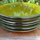 6 large handmade ceramic plates