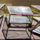 4 old glass, brass and mirror jewellery boxes