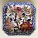 Gien square plate model peonies