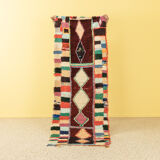 VINTAGE BOUCHEROUITE, BERBER RUG, 93 X 240