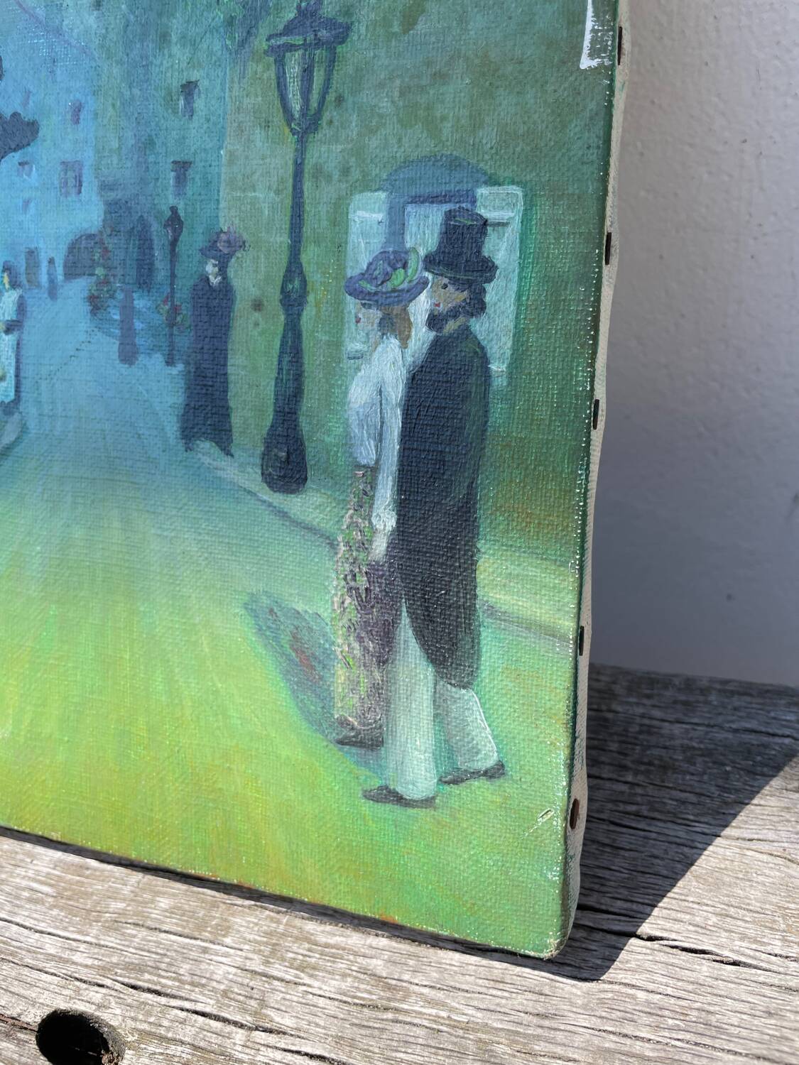 Oil painting Paris Montmartre
