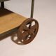 Vintage industrial shelf on wheels from the 1960s, Czechoslovakia