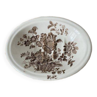 English earthenware soap dish, Crown Devon brand