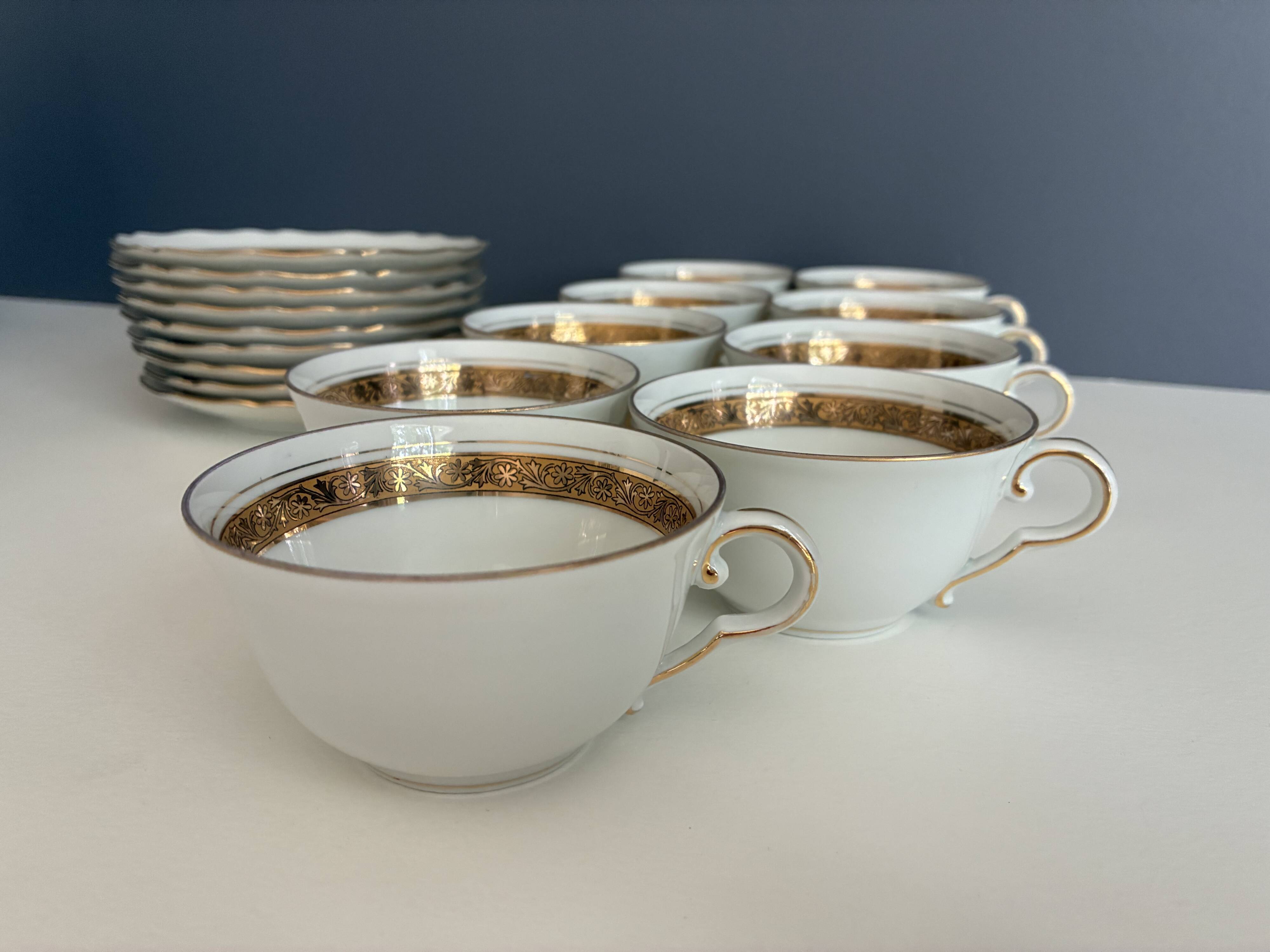 Coffee service 9 pieces L. Lourioux