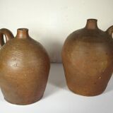 Lot of two old stoneware jugs