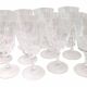 Set de 12 verres à vin cristal taillé