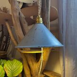 Vintage lampshade in customizable enameled sheet metal
