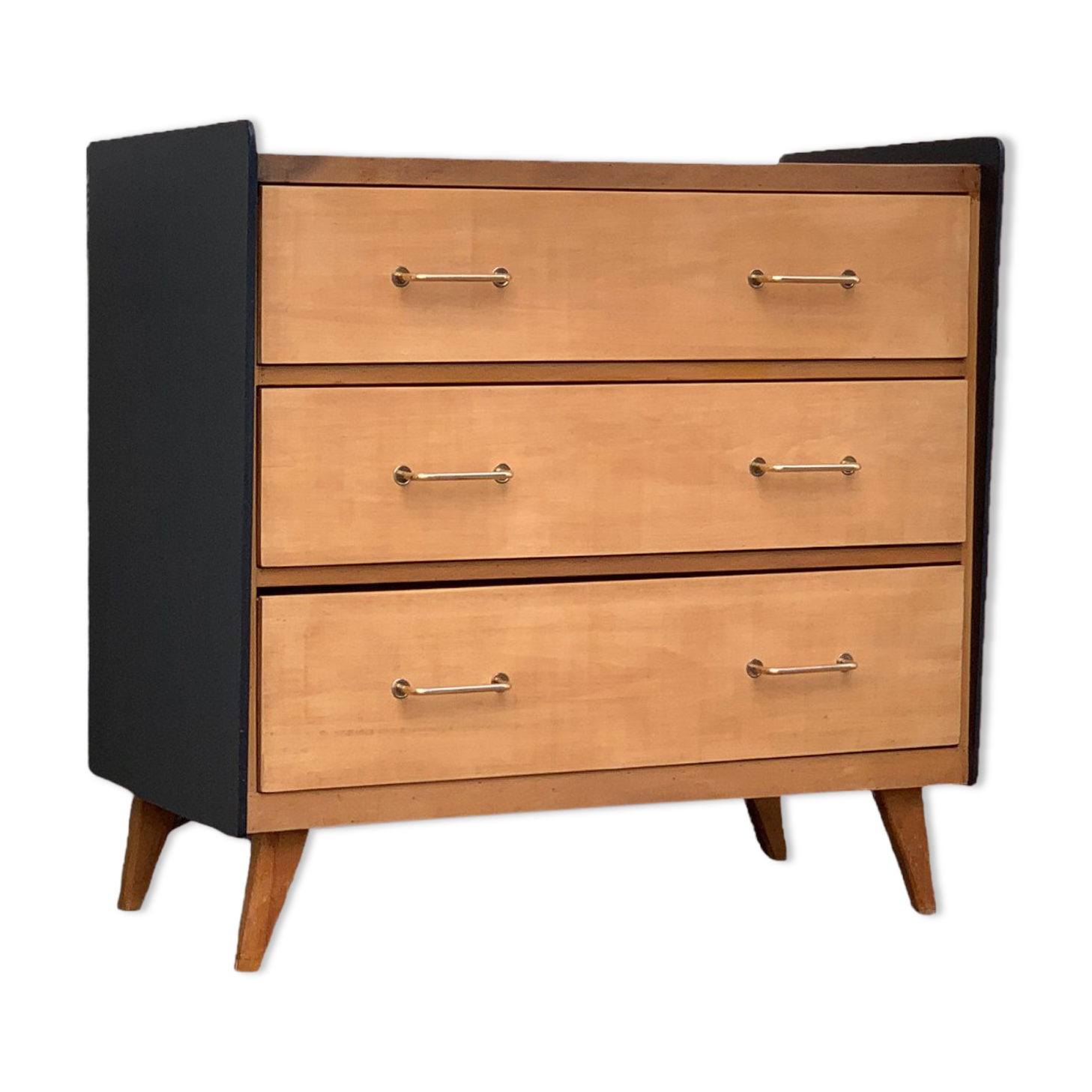 1960 compass foot chest of drawers