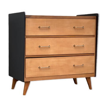 1960 compass foot chest of drawers