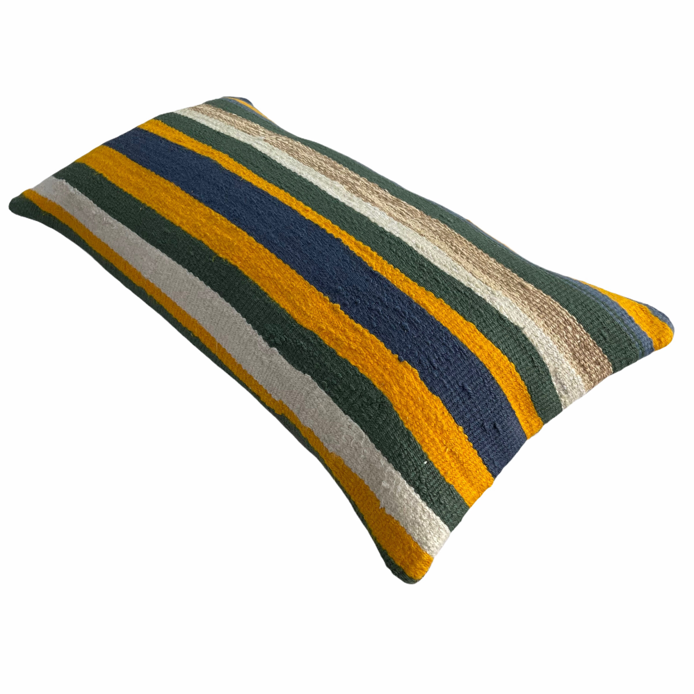 Vintage turkish kilim cushion cover, 30 x 60 cm