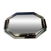 Octagonal stainless steel platter