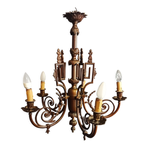 lustre louis XVI en bronze
