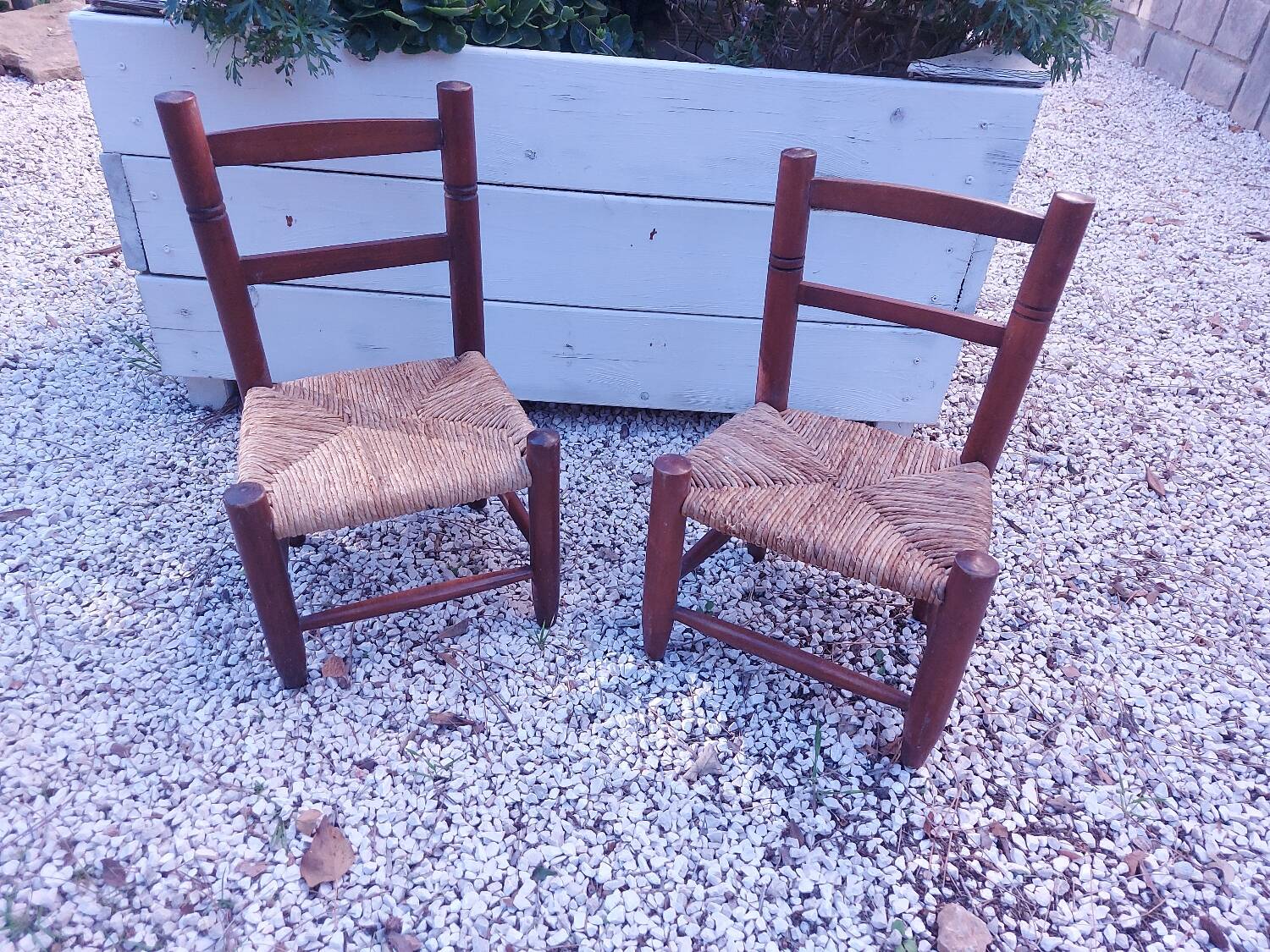 2 vintage children's chairs