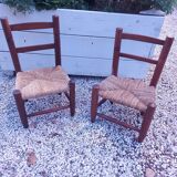 2 chaises enfant vintages