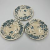 Set of 3 Longwy plates