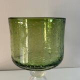 Coupe en verre bullé