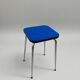 Vintage chrome and Klein blue Formica stool – restored