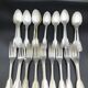 20 spoons 20 silver forks metal wineing