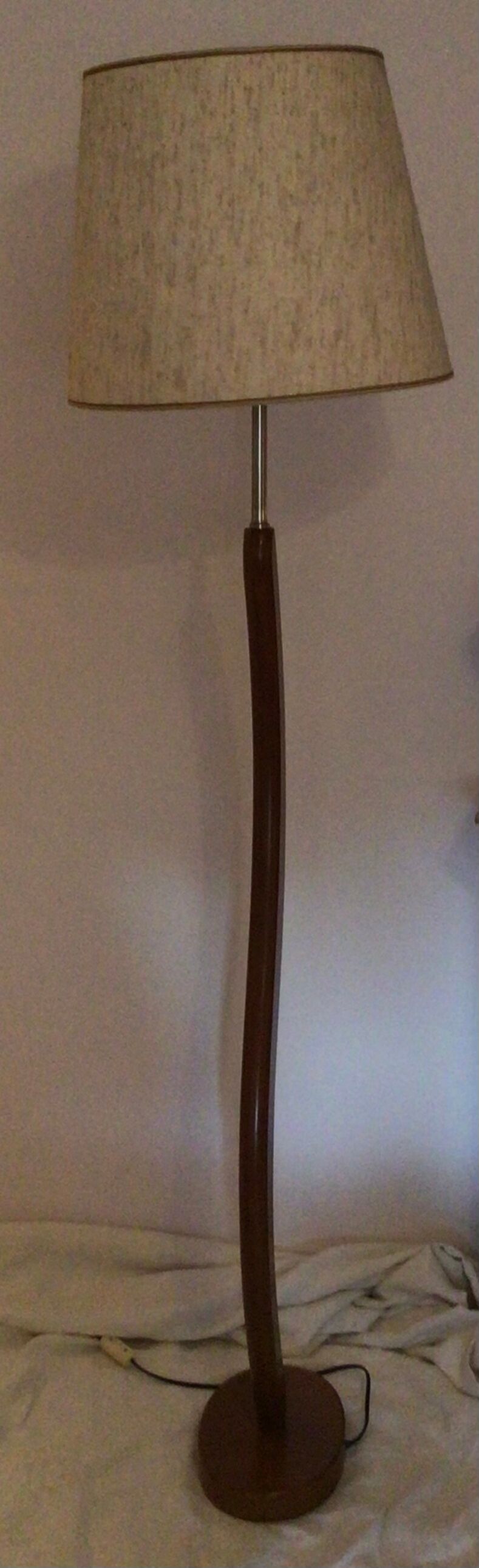 Vintage streetlight in stylized shape wood