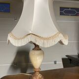 Antique alabaster floor lamp