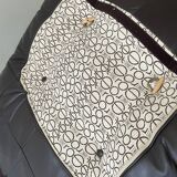 Marsala armchair in plexiglass & brown patchwork leather, Ligne Roset 1970