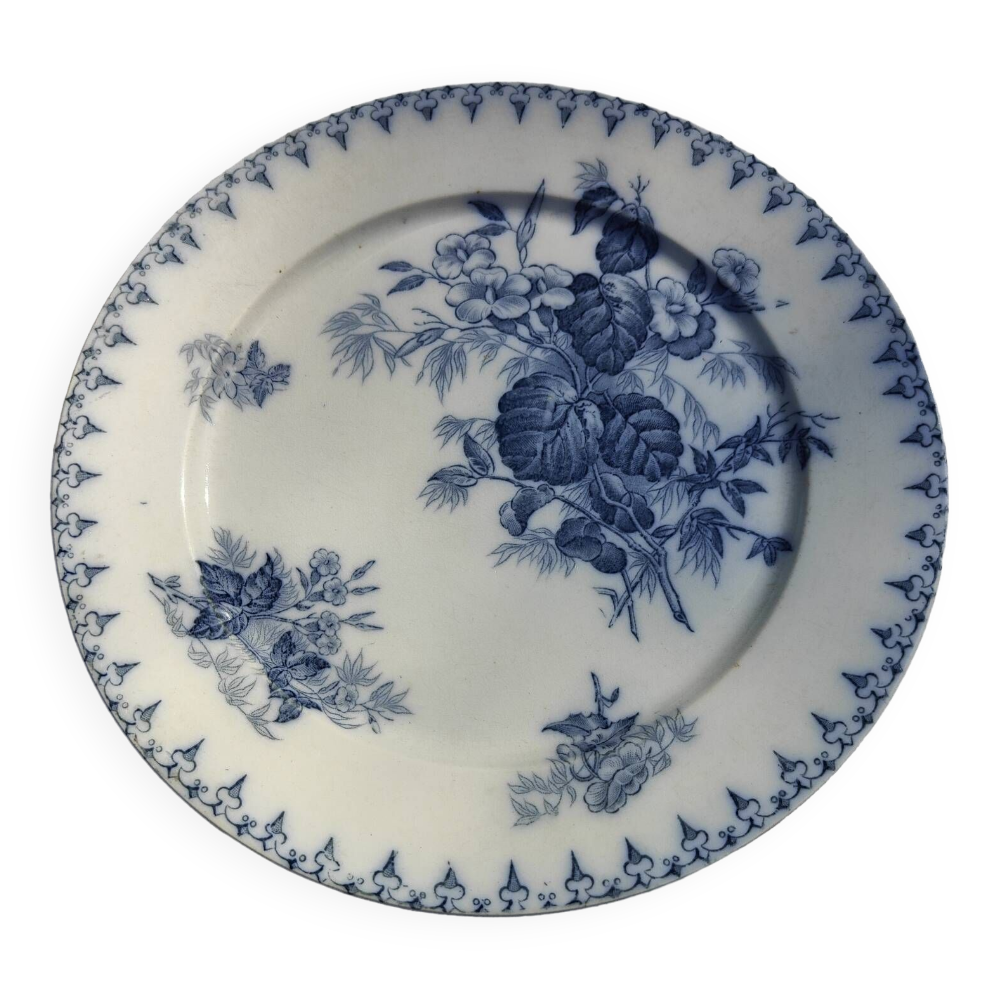 U&C Sarreguemines iron earth flat plate