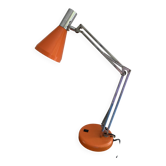 Lampe FASE vintage 70s orange architecte desk lamp space age design Très bon
