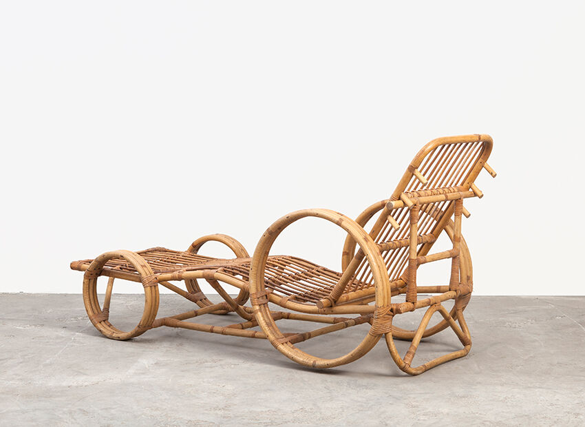 Lounge Chair in rattan, Netherlands 50 years