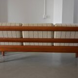 Teak and wool sofa by Juul Kristensen, mid-20th century