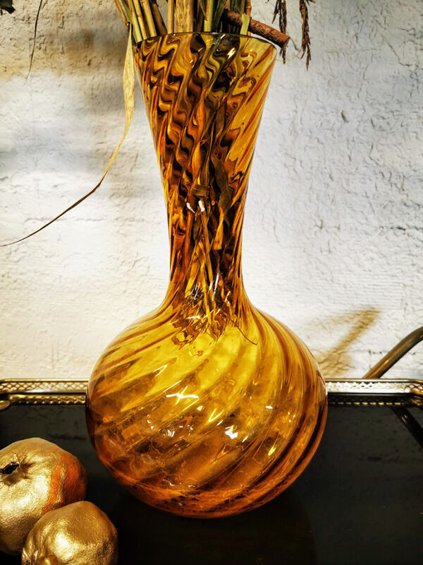Grand vase ambré