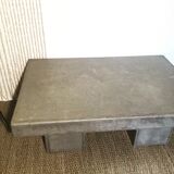 Waxed concrete coffee table