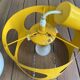 Suspension in orange-yellow metal by Pierre Disderot (1920-1991)