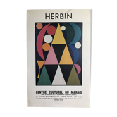 Herbin poster Marais Cultural Center Paris 1981