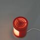 Red and white plastic space age table lamp, 1960s
