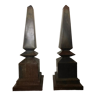 Pair of obelisks