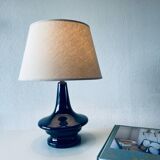 Lampe en céramique bleue nuit