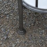 Art Deco side table, end table in chromed metal and mirror, 1930