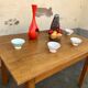 Table bistrot vintage annee 1950 en hetre