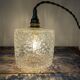 Set of two vintage bubbled glass handhelds
