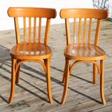 2 Baumann chairs No. 31 light beech