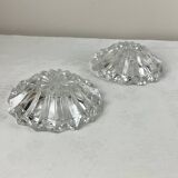 Paire de cendrier en cristal