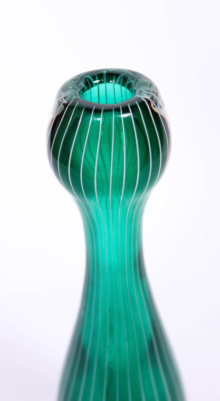 Swedish glass mid-century vase 1950s