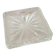 Flat square ashtray geometric patterns design crystal glass - vintage